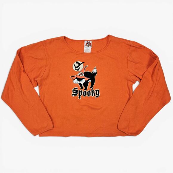 Looney Tunes Tops - Vintage Halloween Sweatshirt Looney Tunes Spooky - Large